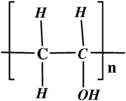 chemical structure of polyvinyl alcohol
