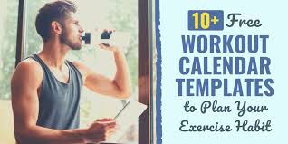 13 Free Workout Calendar Templates To