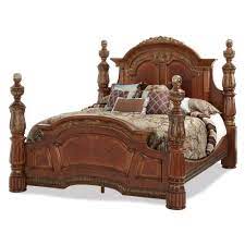 Buy bedroom suites and luxury bedroom furniture by aico michael amini at shop factory direct, get factory direct discount and free shipping on all bed furniture including king bedroom sets and queen bedroom suites. Aico By Michael Amini Villa Valencia King Low Post Bedroom Set 8 Pc In Classic Chestnut