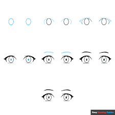 how to draw anime and manga eyes easy