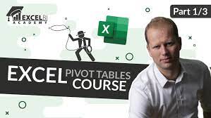 excel pivot tables course part 1 3
