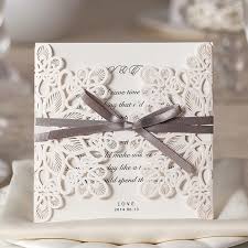 ivory laser cut wedding invitations