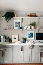 kitchen shelf styling diy open shelves