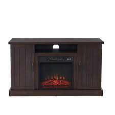 48 In Freestanding Wooden Electric Fireplace Tv Stand In Espresso