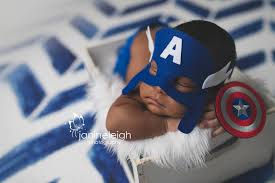 America Newborn Superhero Photography