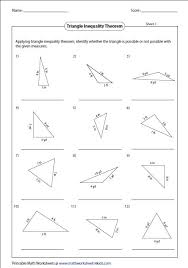 The triangle inequality theorem states that the lengths of any two sides of a triangle sum to a length greater than the third leg. Triangle Inequality Theorem Worksheet
