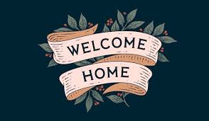 welcome home banner vectors
