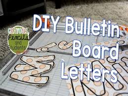 diy bulletin board letters you