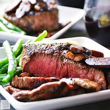 pan seared sirloin steak dinner for two