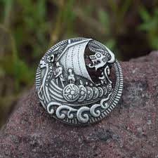 viking ship brooch pin ancient