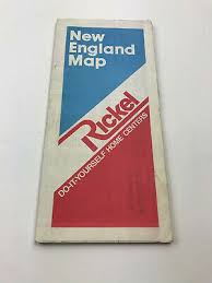 Do it yourself home center. Vintage 1984 Rickel Do It Yourself Home Centers New England Travel Road Map Ebay