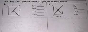 Algebra answer key unit 8 homework 9 unit 6 similar triangles homework 4 parallel lines & proportional parts answer key unit pre test assessment complete 32.5% introduction to polygons module 3 of 3 mastered 100% summin unit pre test assessment complete. Unit 7 Polygons Amp Quadrilaterals Homework 4 Rhombi And Squares Please Help Brainly Com