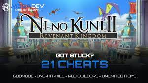 NI NO KUNI II Cheats: Godmode, OHK, Add Guilders, Items, ... | Trainer by  MegaDev - YouTube