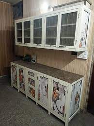 modern aluminium kitchen cabinet wall