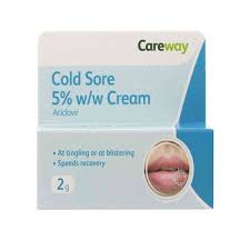 careway cold sore cream aciclovir