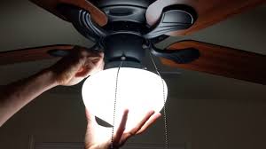 How To Remove A Ceiling Fan Light Cover That Has Screws Youtube
