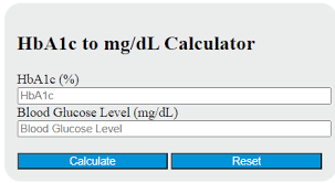 hba1c to mg dl calculator calculator