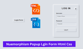neumorphism popup login forms using