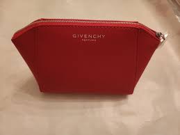 givenchy parfums red makeup bag clutch