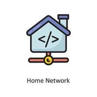 home network vector art icons and