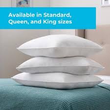 firm polyfiber queen bed pillow