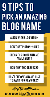 Don't worry, we have detailed guide with blog name ideas for you. How To Come Up With A Creative Blog Name The Guide Ways