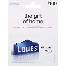 lowes gift card 100 gift cards