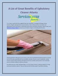 upholstery cleaner atlanta