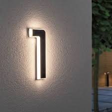 Illuminated House Numbers With Solar