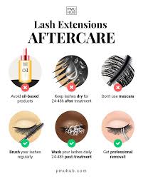 eyelash extensions aftercare