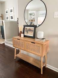 styling the living room console table