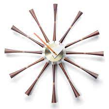 Spindle Clock Vitra Walnut