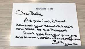 South Bend Woman Receives Thank You Note From President Trump