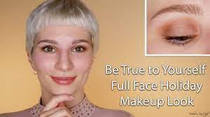 natural full face holiday makeup