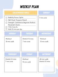 free 3 day calisthenics workout plan