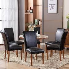 upholstered parsons dining chairs set