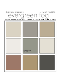 Evergreen Fog Paint Color Palette