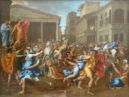 The sabine men still weren't happy, however, and continued to fight with the romans until finally the women decided they'd had enough. The Rape Of The Sabine Women Nicolas Poussin Sartle Rogue Art History