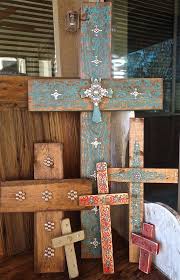 rustic cross crosses decor cross wall