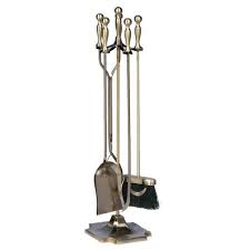 Fireplace Tool Set With Heavy Weight
