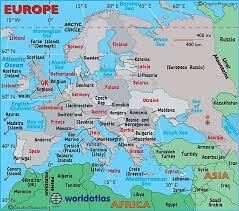 The continent of europe is a relatively small part of the eurasian land mass, encompassing 3,827,308 square miles. Europe Map Map Of Europe Facts Geography History Of Europe Worldatlas Com
