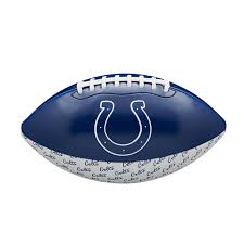 The indianapolis colts are an american football team based in indianapolis. Wilson Nfl Peewee Indianapolis Colts Logo Football Wtf1523xbin 22 90