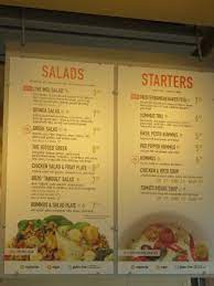 salads and starters menu picture of