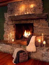 Beautiful Rustic Cabin Fireplace