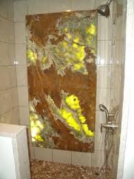 backlit onyx shower eclectic