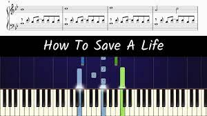 It also analyzes reviews to verify trustworthiness. How To Play Piano Part Of How To Save A Life By The Fray Sheet Music Youtube