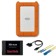 lacie 4tb hard drive and sandisk 1tb