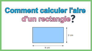 Comment calculer l'aire d un rectangle (formule calcul surface rectangle) -  YouTube