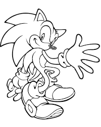 printable sonic the hedgehog coloring