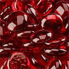 Ruby Fire Glass Beads